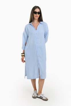 Plain Lounge Shirt Dress