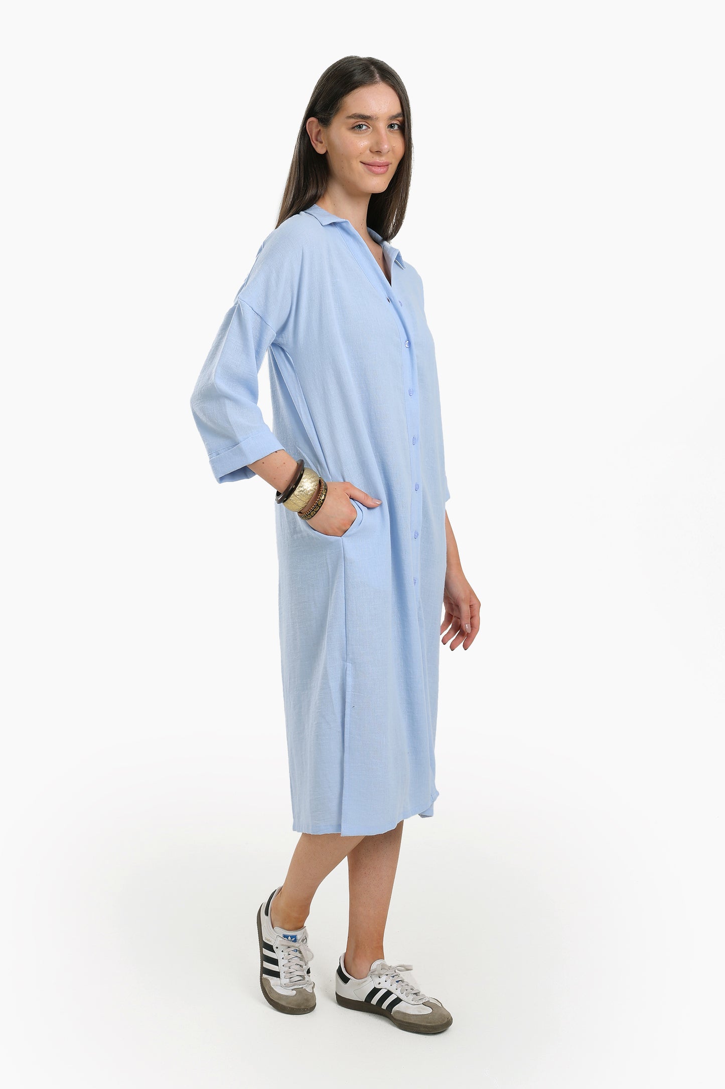 Plain Lounge Shirt Dress