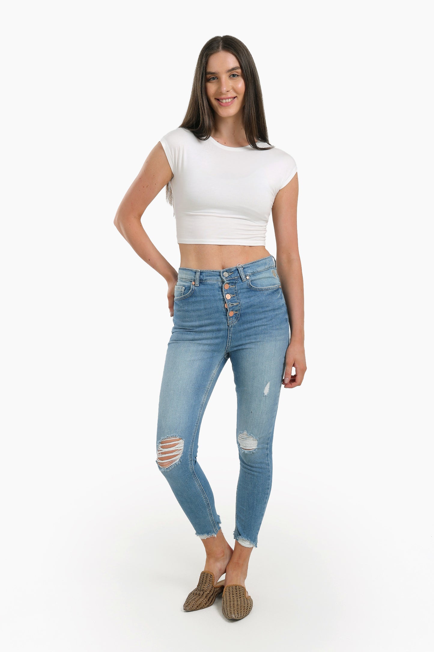 Ankle Length Skinny Jeans