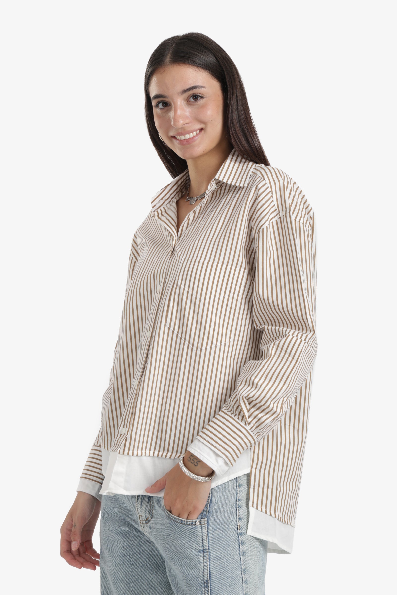 High-Low Relaxed Shirt