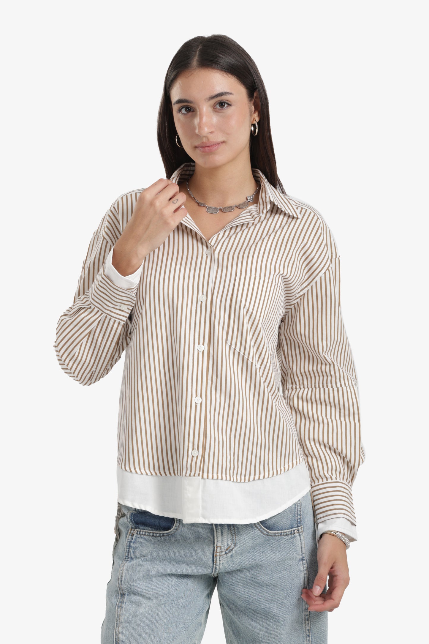 High-Low Relaxed Shirt
