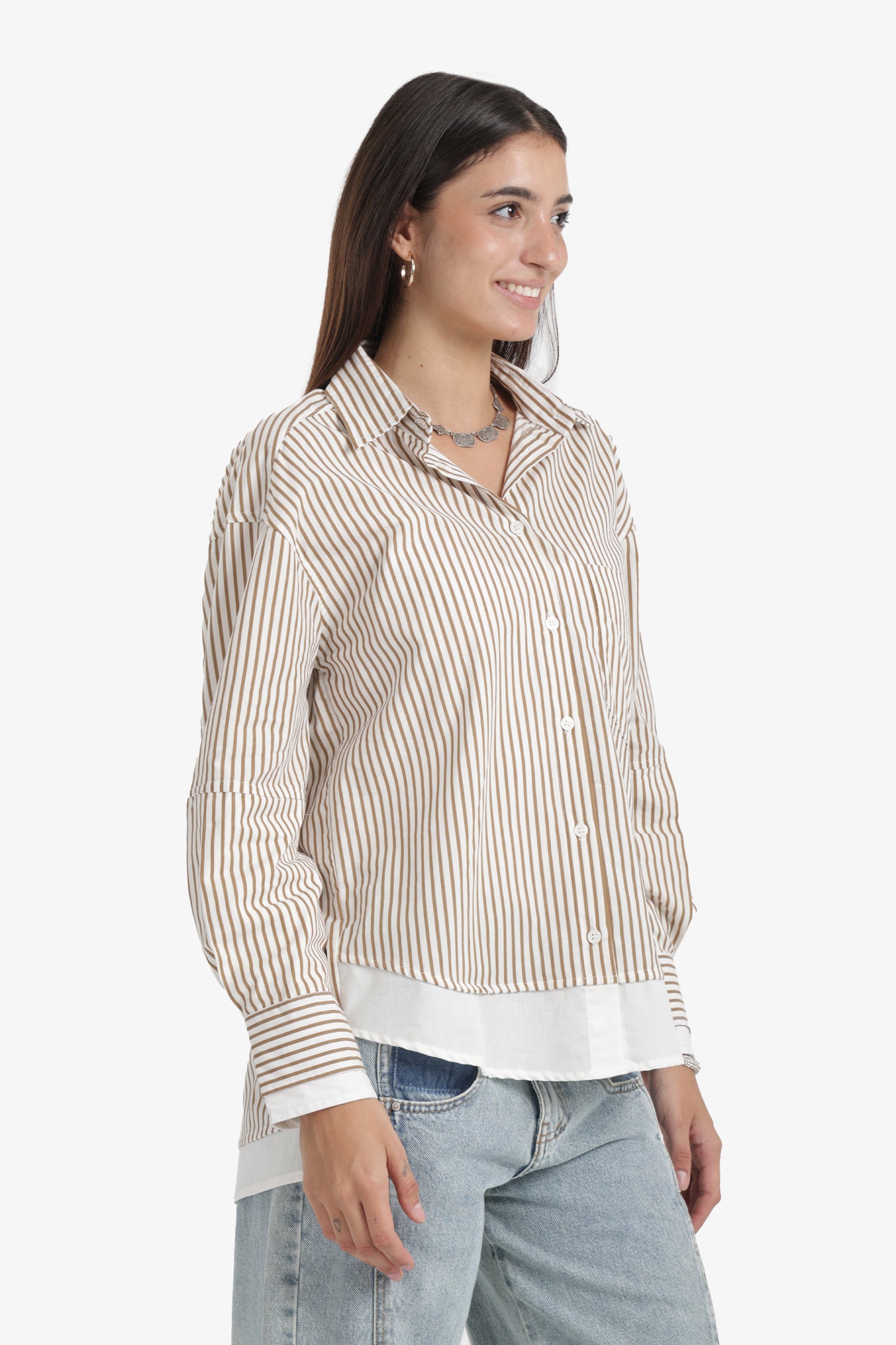 High-Low Relaxed Shirt