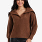 Puff-Sleeve Ribbed Pullover