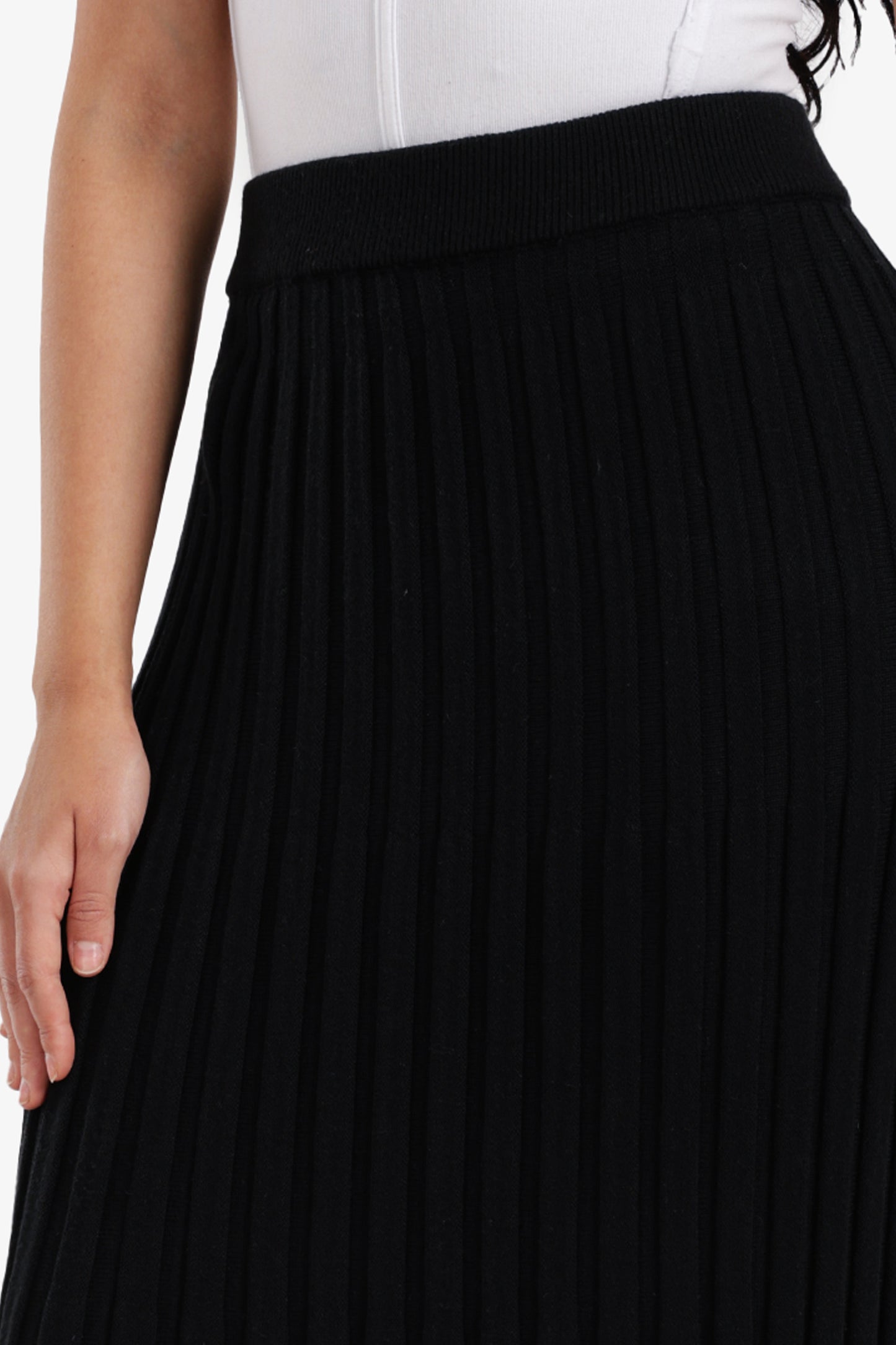 Ribbed Pencil Skirt