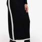 Contrast Stripe Pencil Skirt