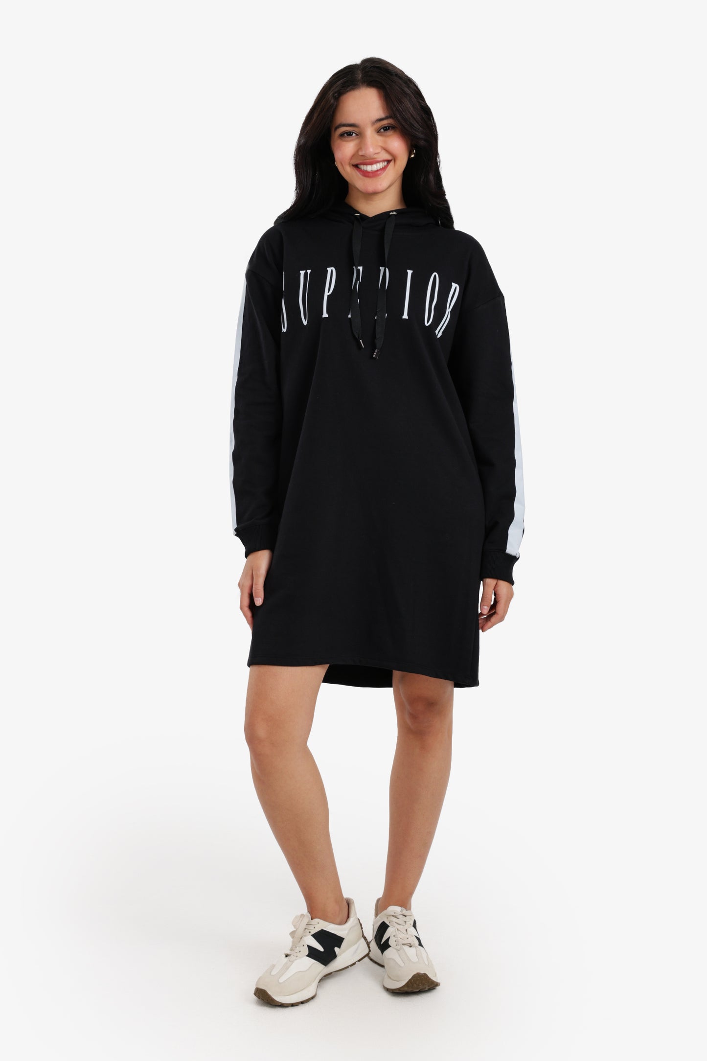 Hooded Lounge Sweatshirt Dress