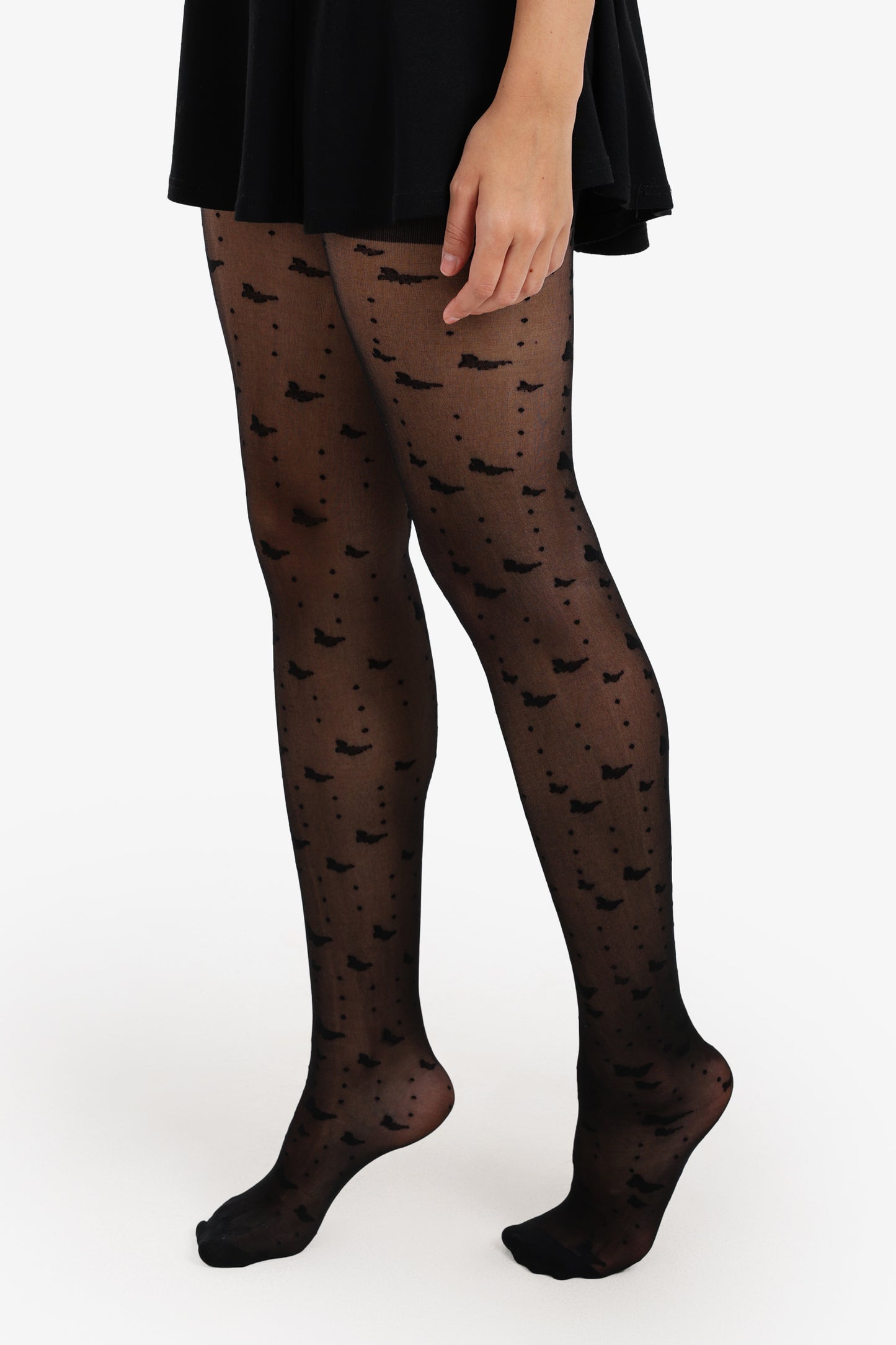 Patterned Voile Tights