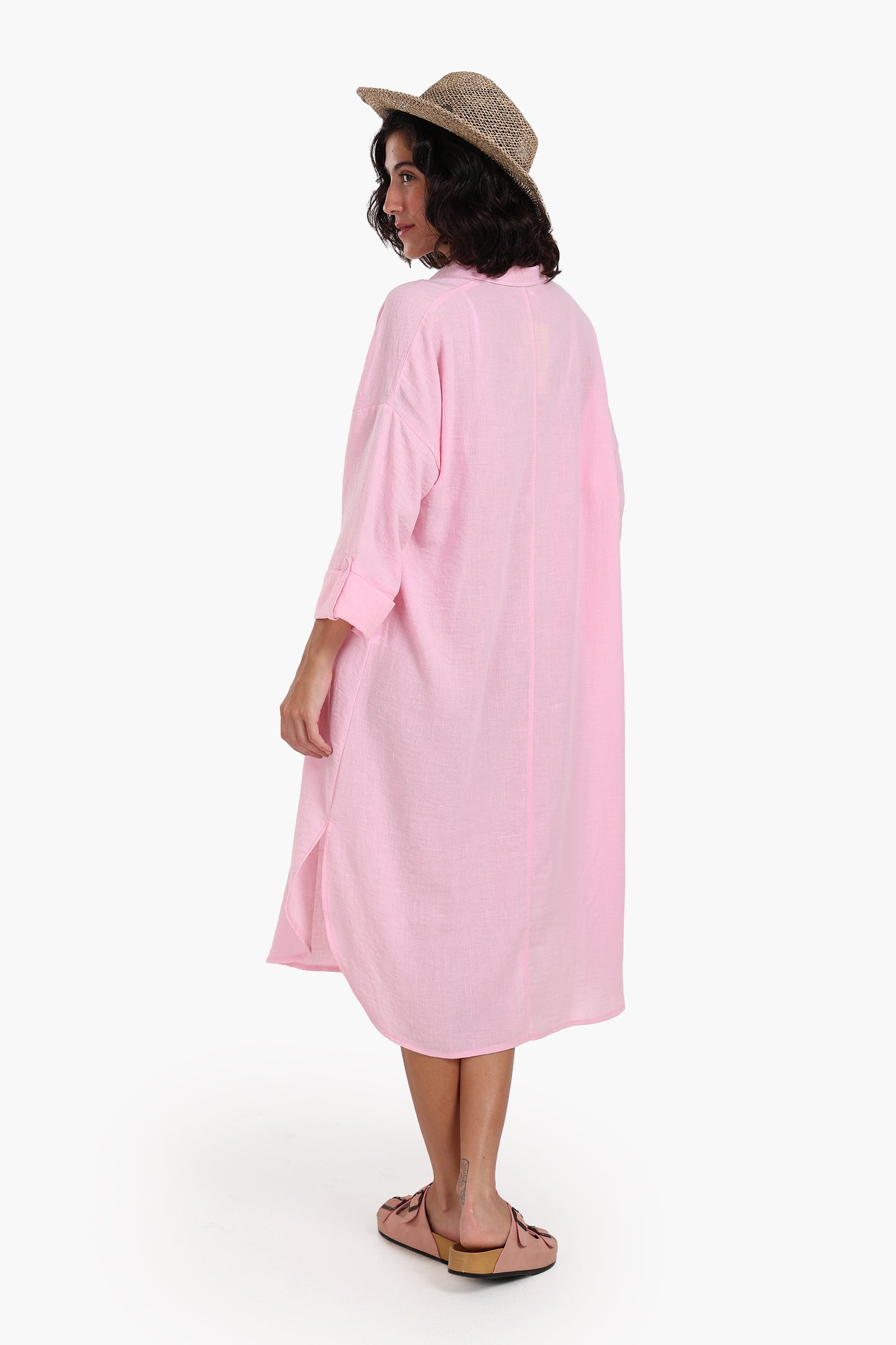 3/4 Sleeves Midi Dress