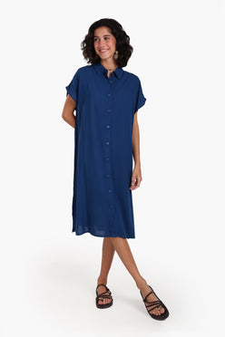 Short Sleeves Midi Dress