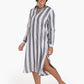 Striped Midi Collared Dress