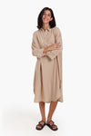 3/4 Sleeves Midi Dress