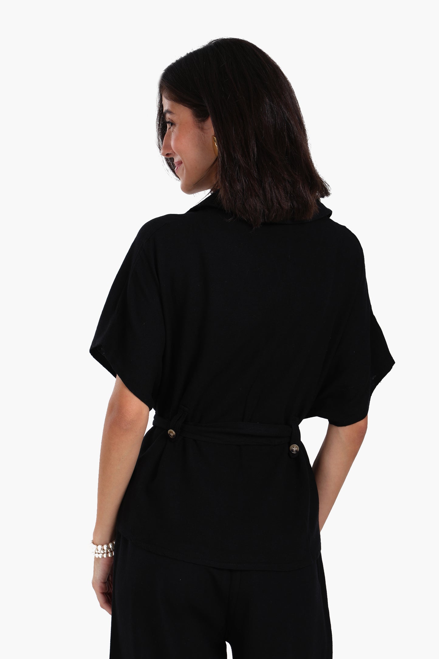 Utility Belted Lounge Top