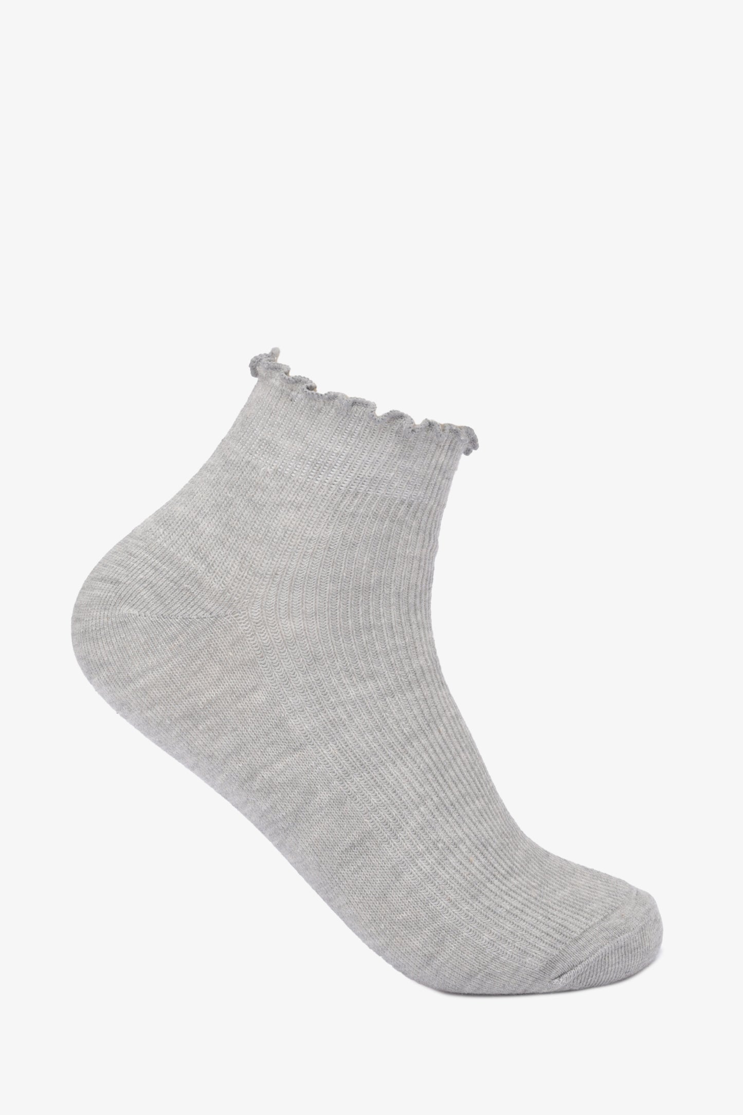Ruffled Cuff Ankle Socks