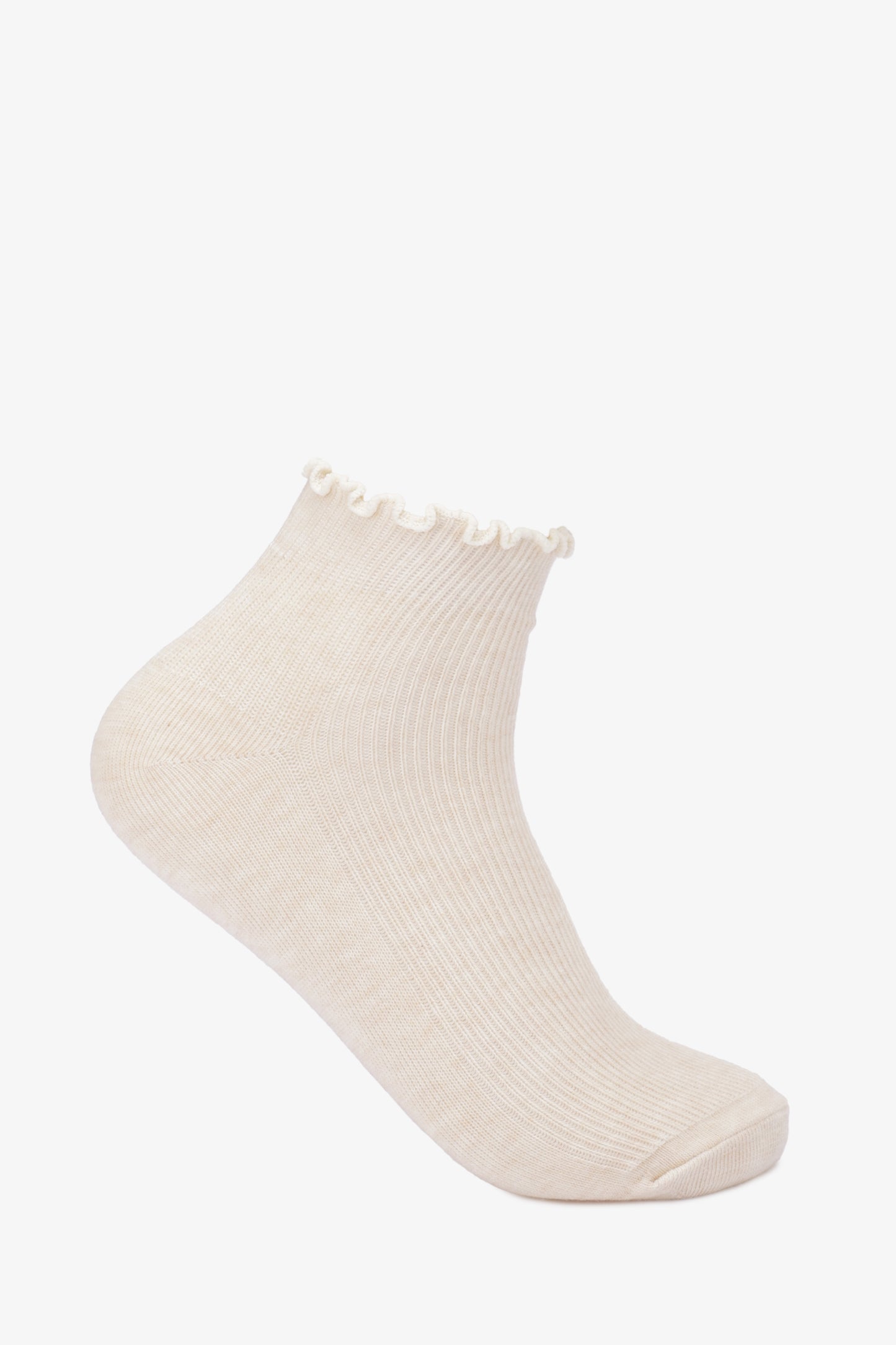 Ruffled Cuff Ankle Socks