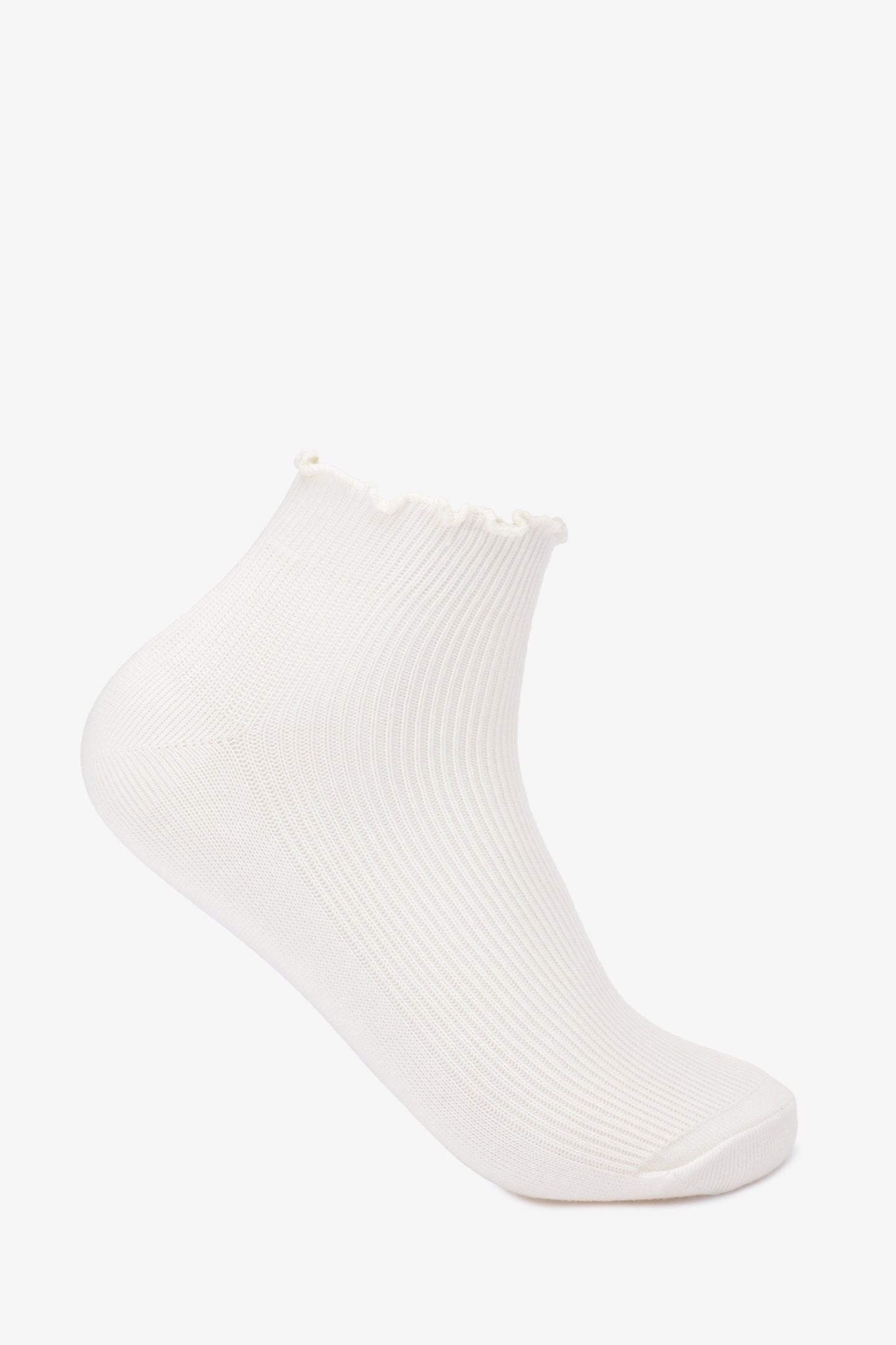 Ruffled Cuff Ankle Socks