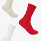Ribbed Folded Cuff Socks - 3 Pairs