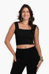 Square Neck Crop Top