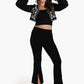 Embroidered Cropped Jacket