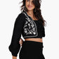 Embroidered Cropped Jacket
