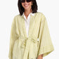 Open-Front Striped Kimono