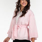 Open-Front Striped Kimono