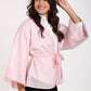 Open-Front Striped Kimono