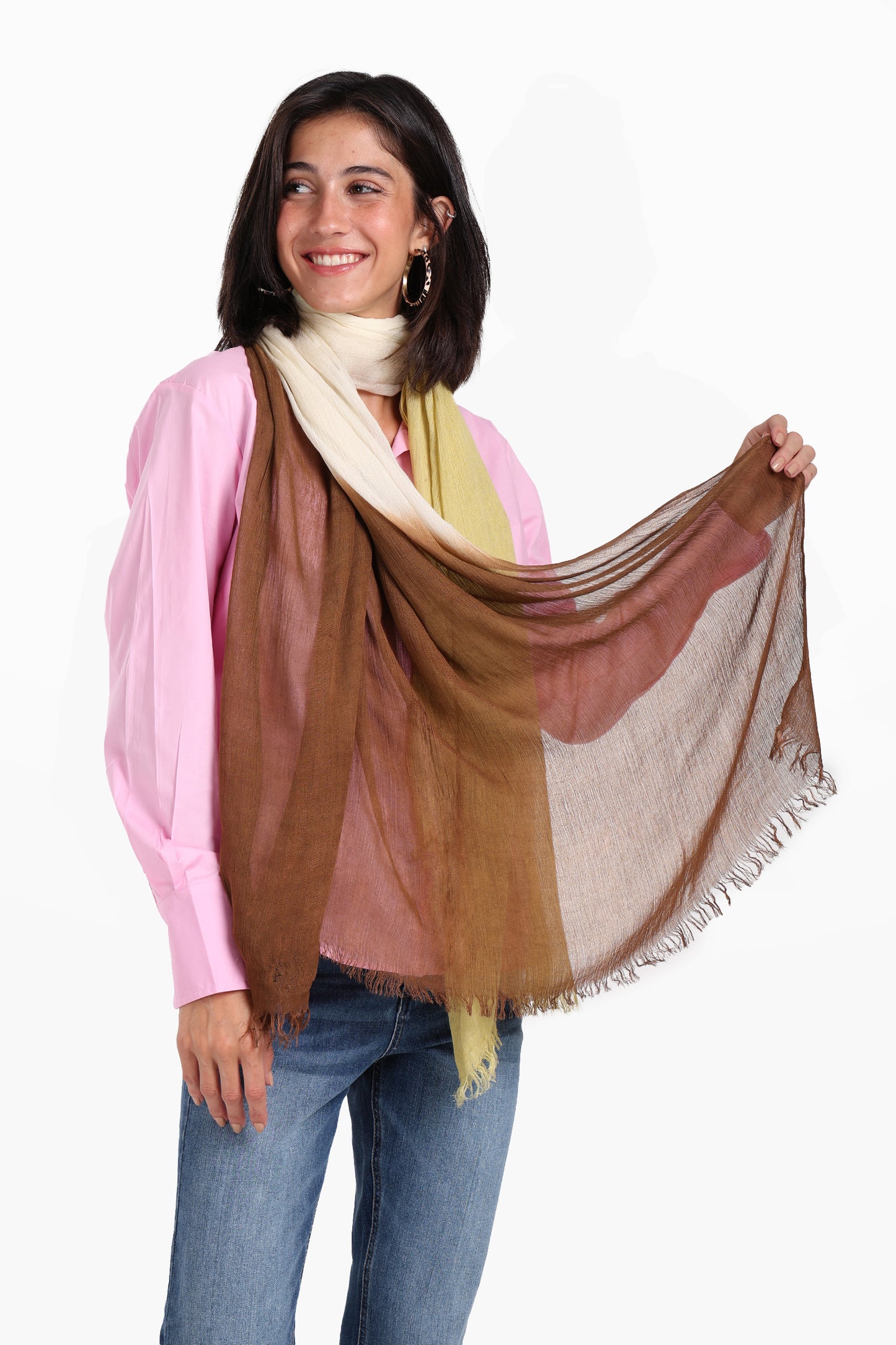 Gradient Cotton Scarf