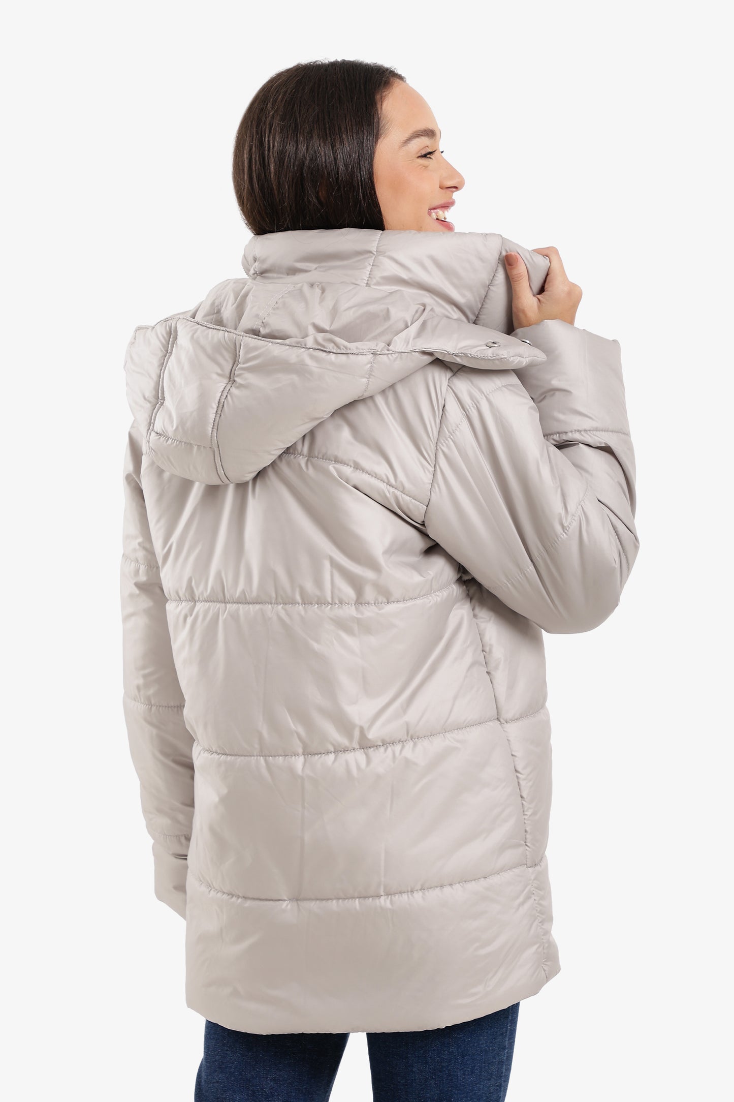 Hooded Long Puffer Jacket