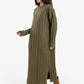 Crew Neck Ribbed Dress