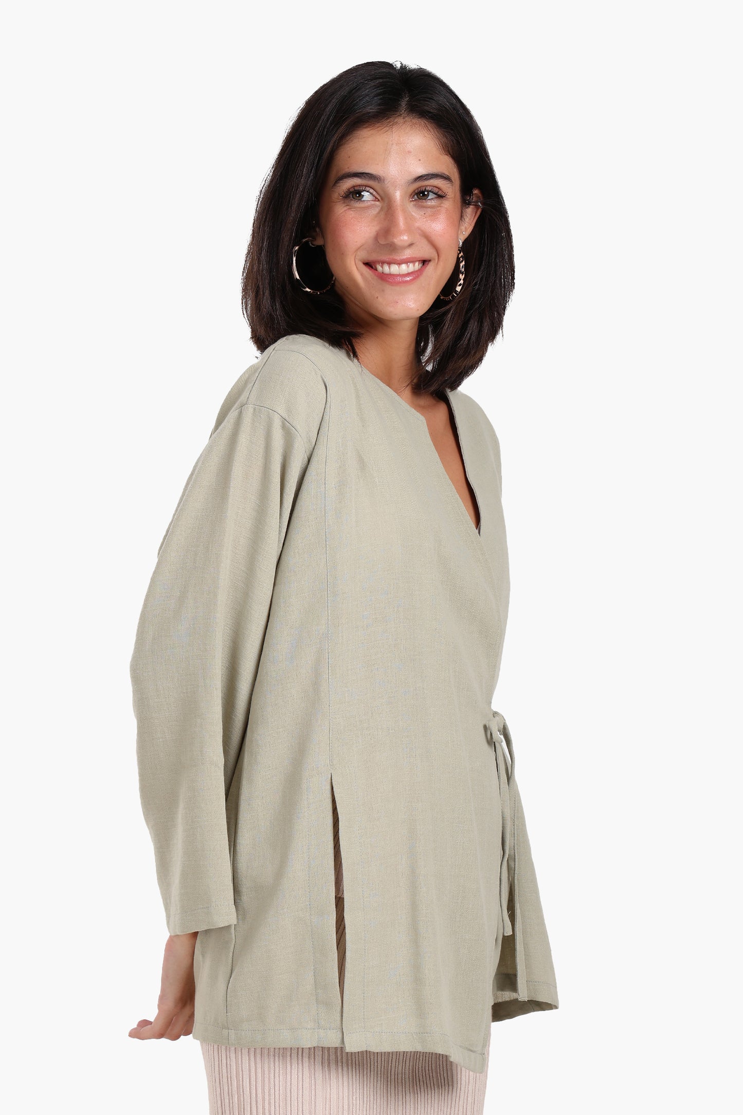 Tencel Wrap Kimono