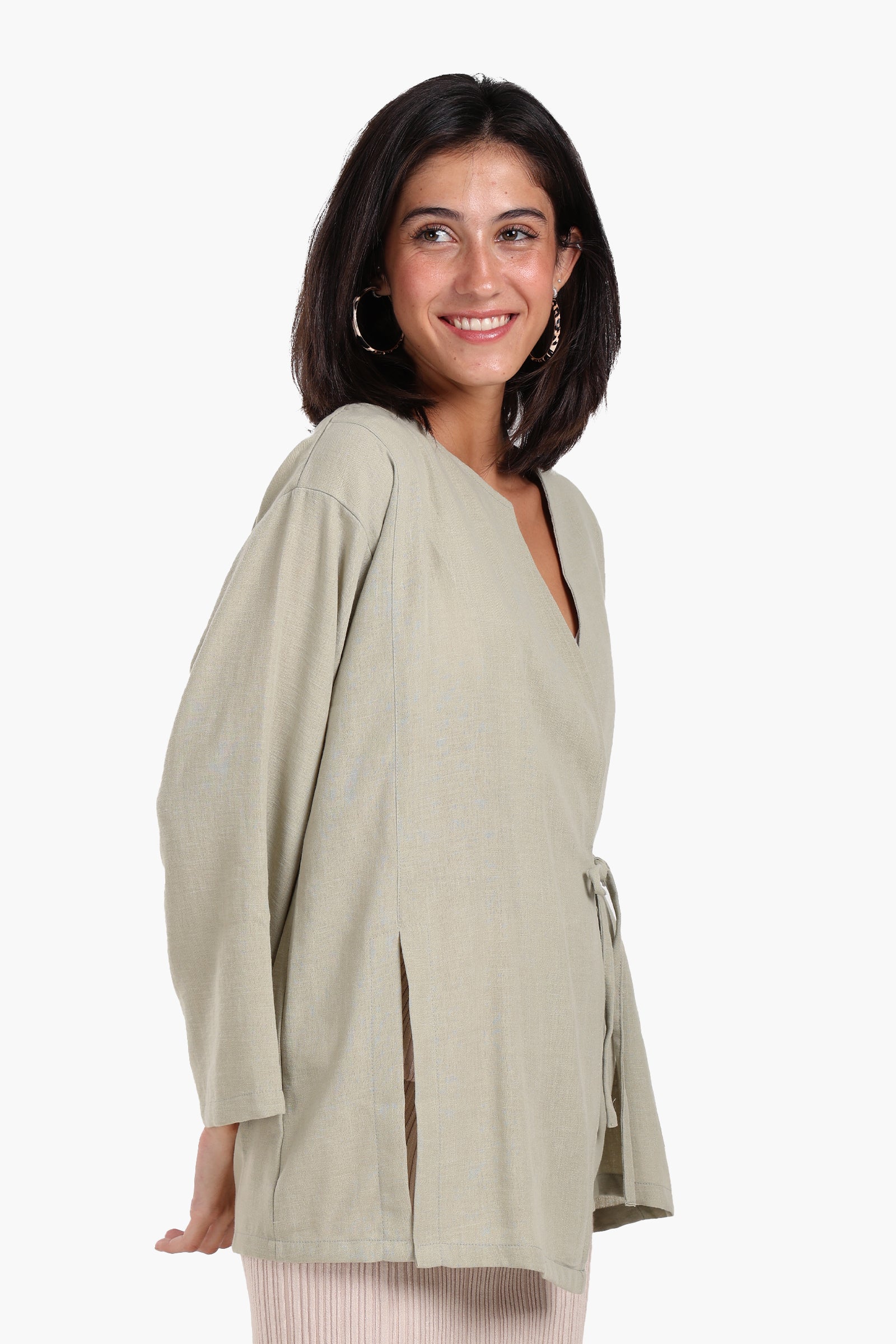 Tencel Wrap Kimono