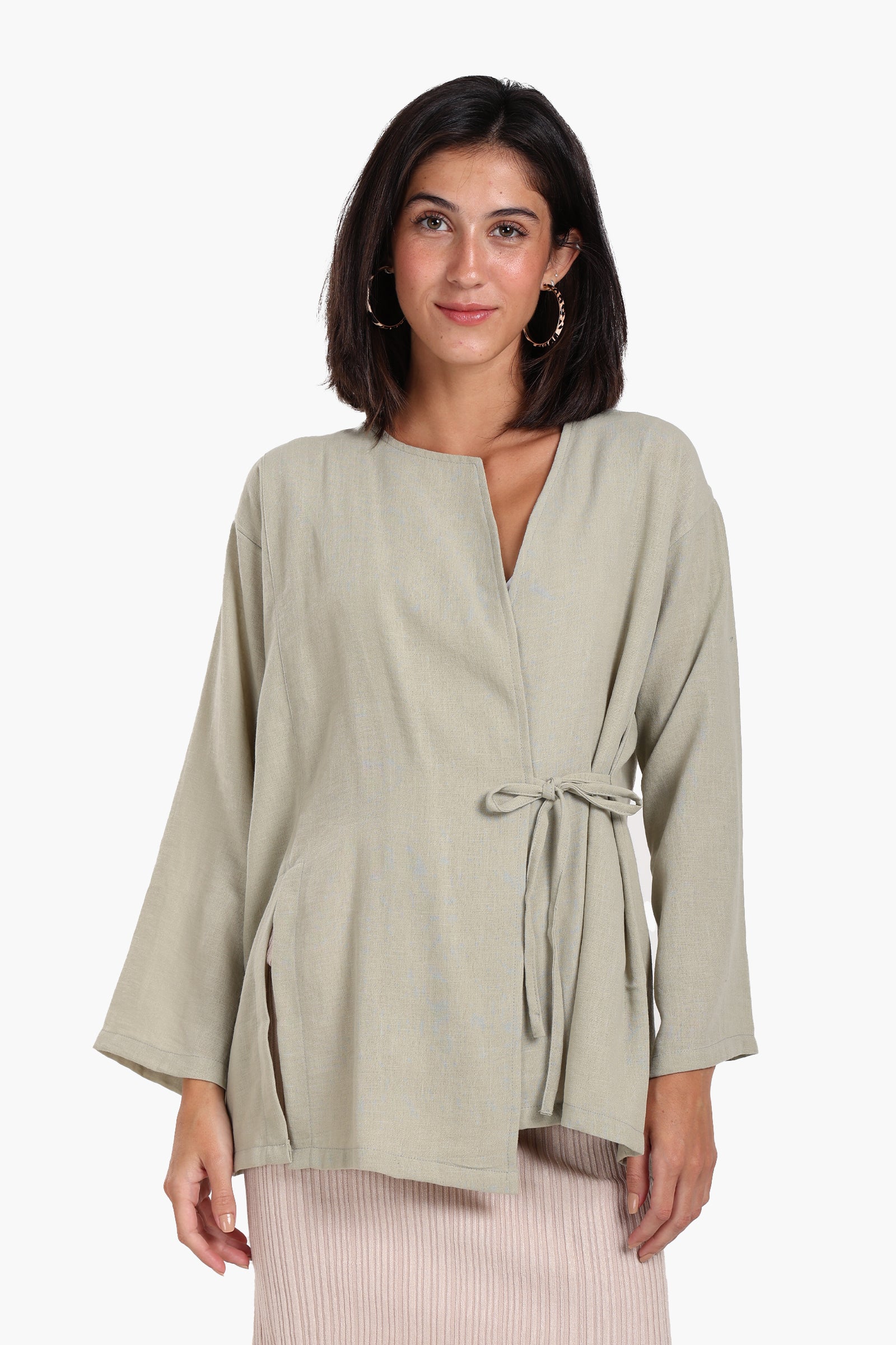 Tencel Wrap Kimono