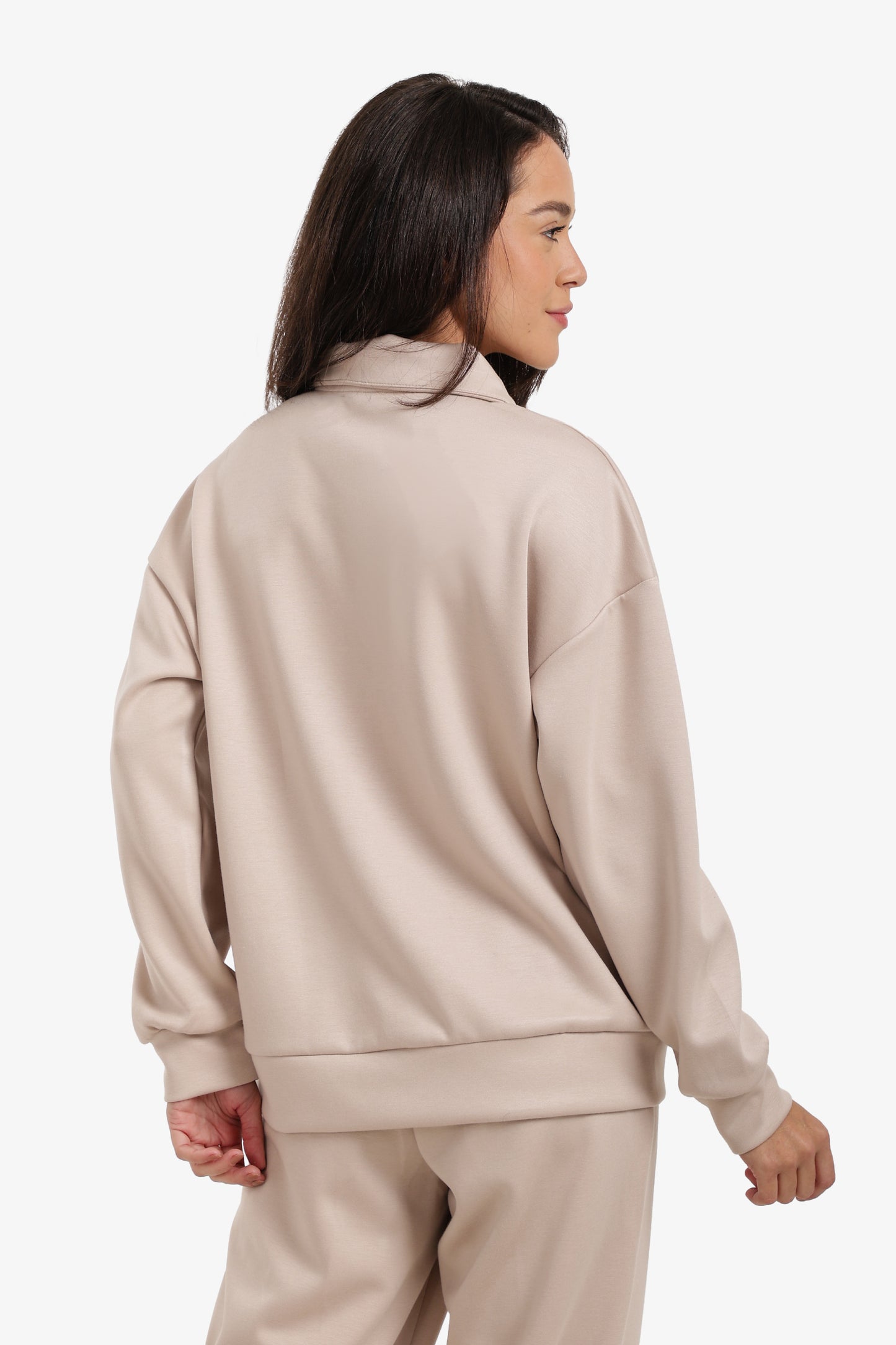 Stand Collar Lounge Sweatshirt