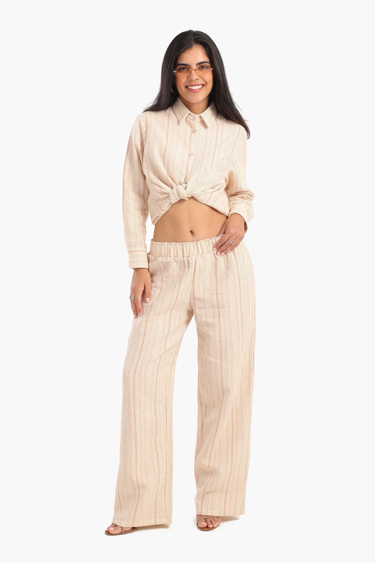 Striped Wide Leg Pants