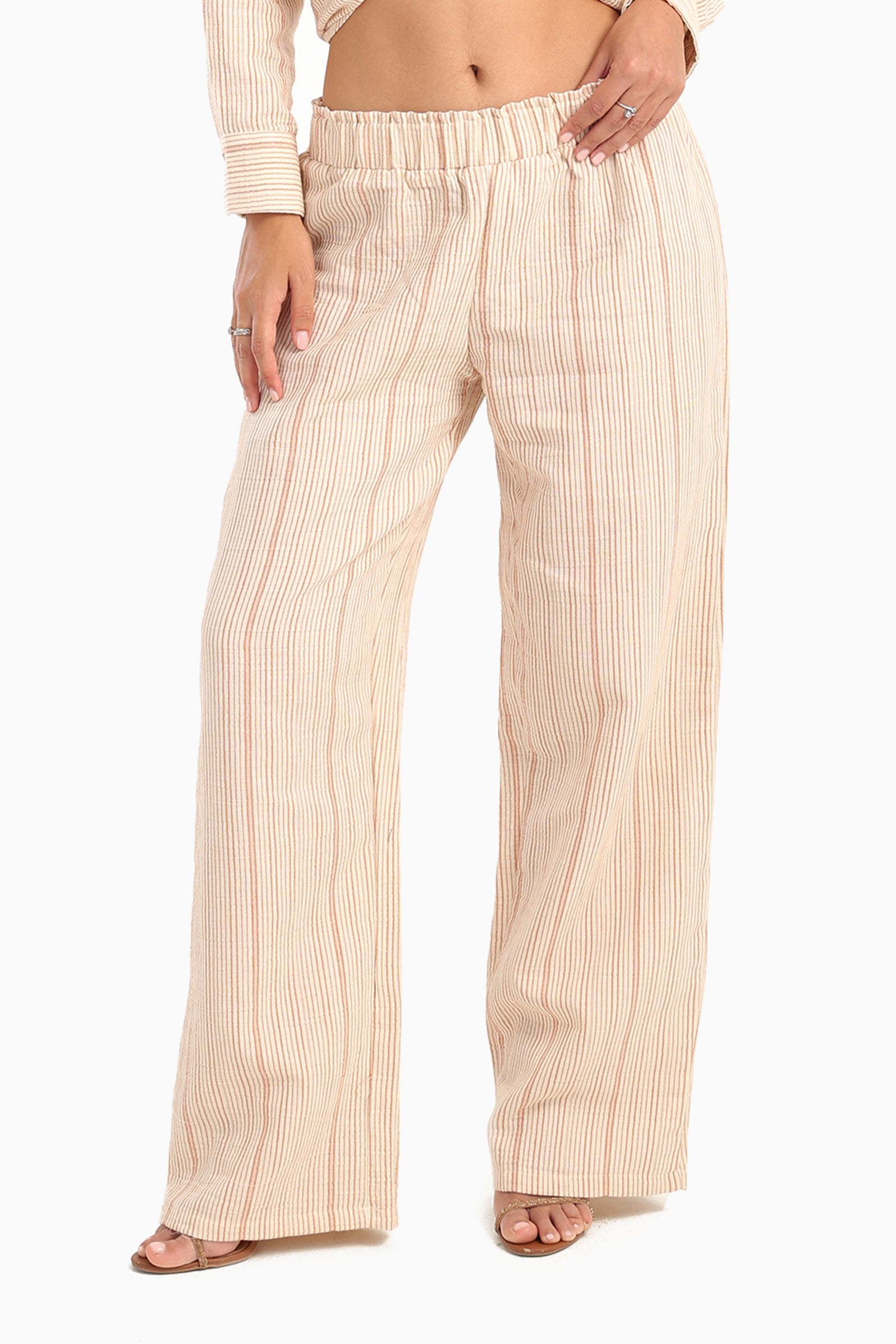Striped Wide Leg Pants
