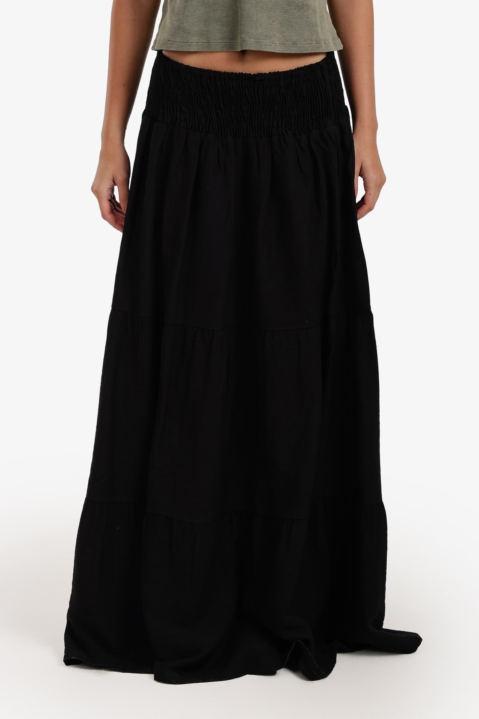 Tiered Maxi Skirt