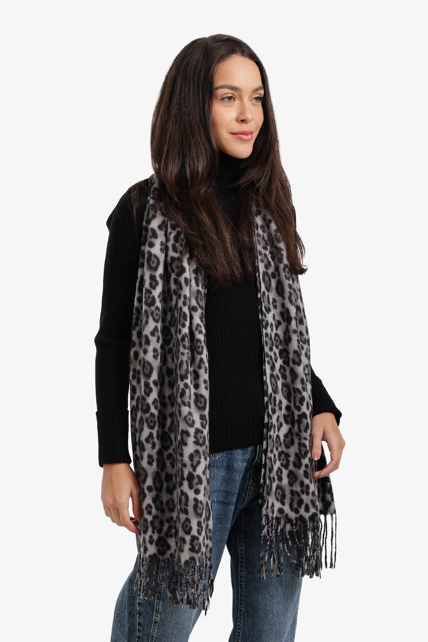 Leopard-Print Scarf