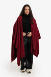 Asymmetric Knitted Poncho