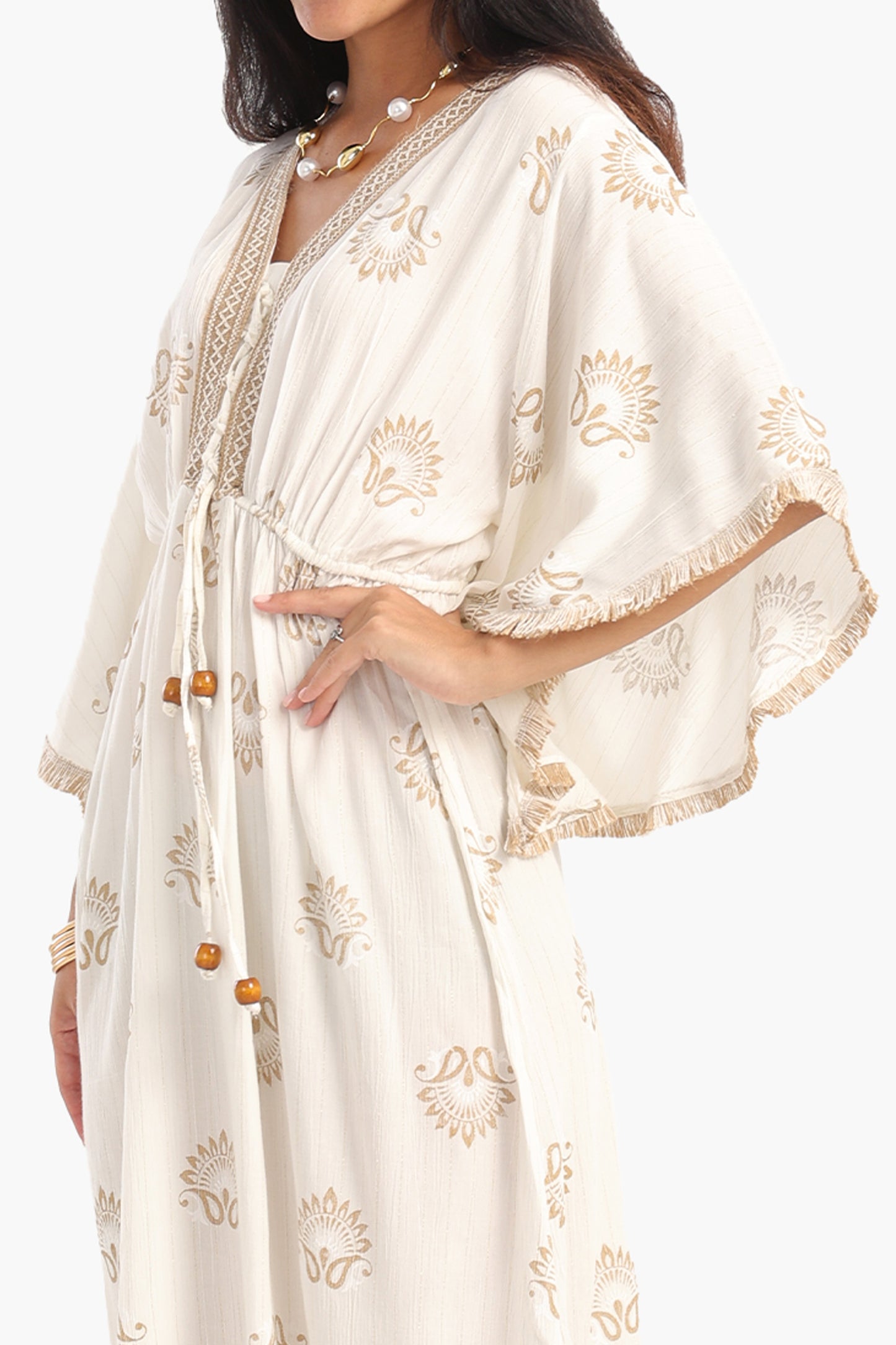 Chic Printed V-Neck Dress