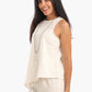 Sleeveless Asymmetrical Blouse