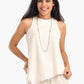 Sleeveless Asymmetrical Blouse