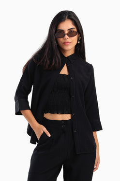 Shirt with Full Hidden Placket