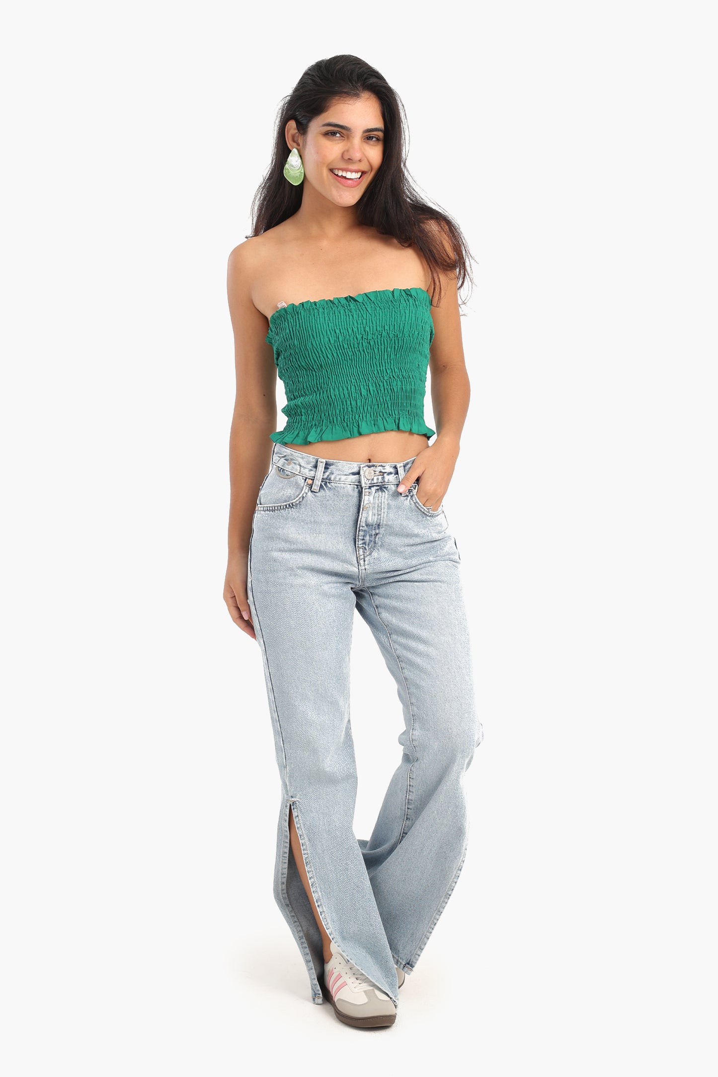 Jeans With Side Slits
