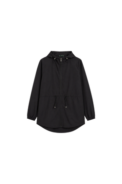 Hooded Drawstring Lounge Jacket