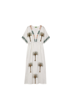 Palm Printed Dress