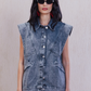 Washed Denim Vest