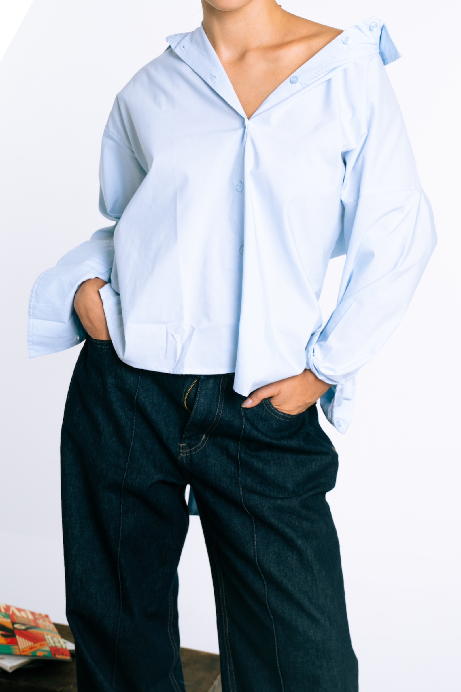 Asymmetric Tie Shirt