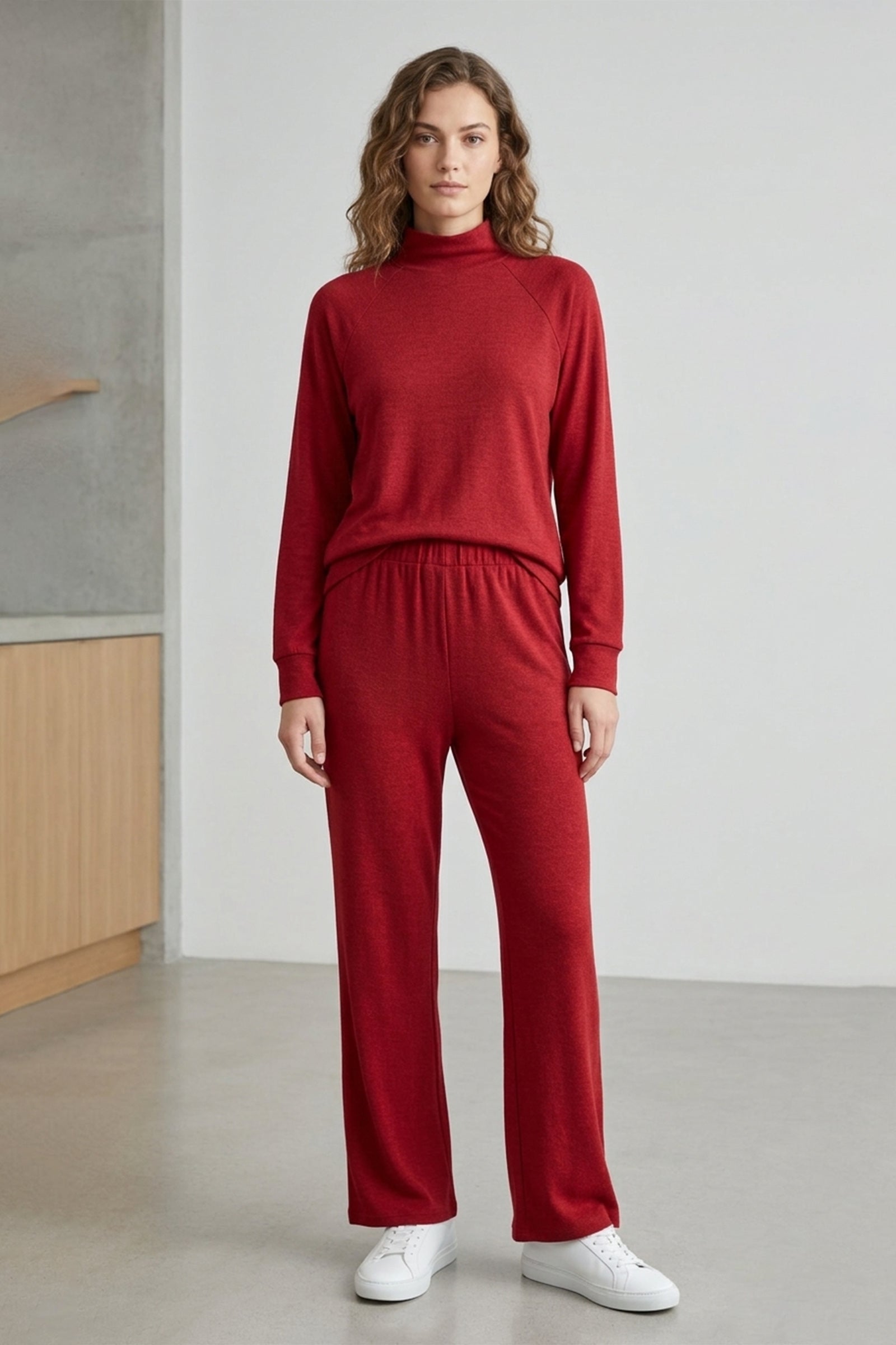 Regular Elastic Waist Pants