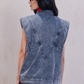 Washed Denim Vest