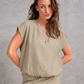 Cropped Lounge Blouse